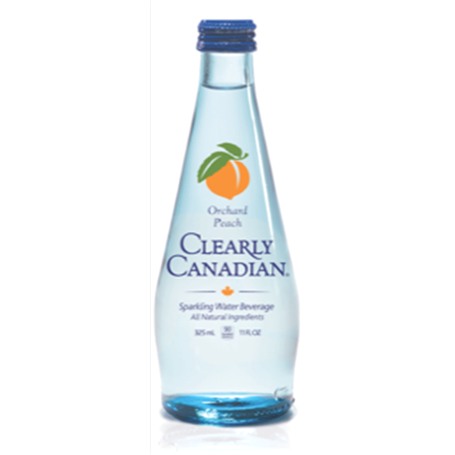 slide 1 of 1, Clearly Canadian Orchard Peach Sparkling Water Beverage 11 Fl Oz Bottle, 11 fl oz