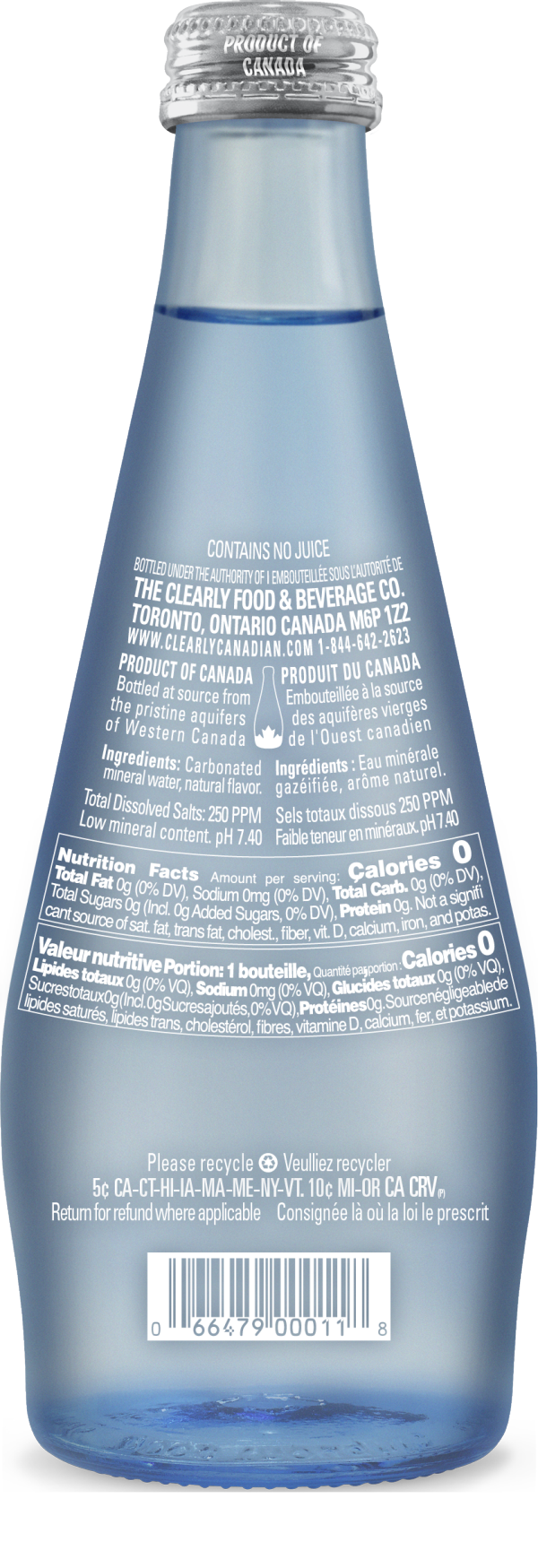 slide 3 of 5, Clearly Canadian Essence Grapefruit Sparkling Water Beverage 11 Fl Oz Bottle, 11 fl oz