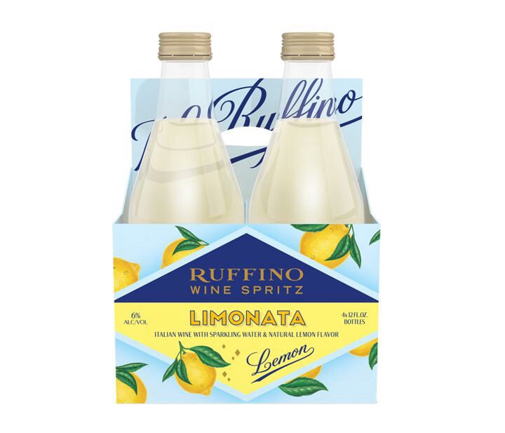 slide 1 of 1, Ruffino Wine Spritz Limonata Lemon, Italian White Sparkling Wine Spritzer, 4 pk 12 fl oz Bottles, 48 fl oz