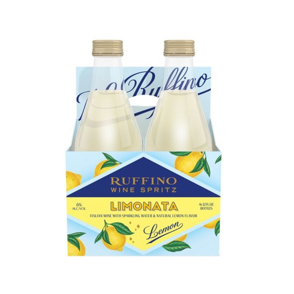 slide 1 of 7, Ruffino Wine Spritz Lemon Limonata Italian White Sparkling Wine Spritzer, 4 ct; 355 ml
