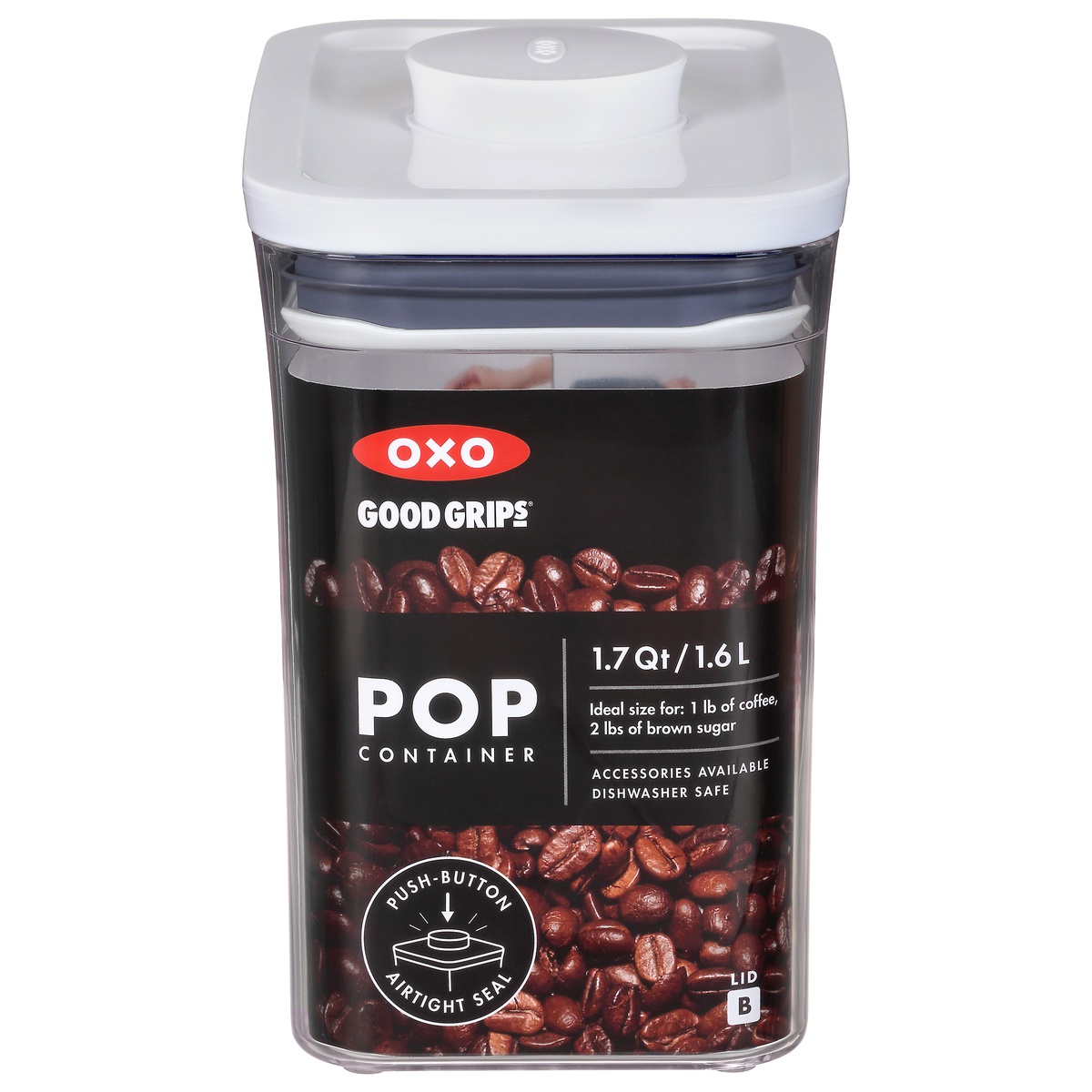 slide 1 of 1, OXO Good Grips Short Rectangular Pop Container, 1 ct