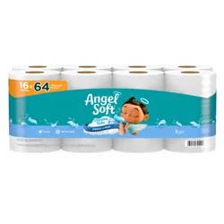 Angel Soft Toilet Paper With Fresh Linen Scented Tube, 16 Mega Rolls