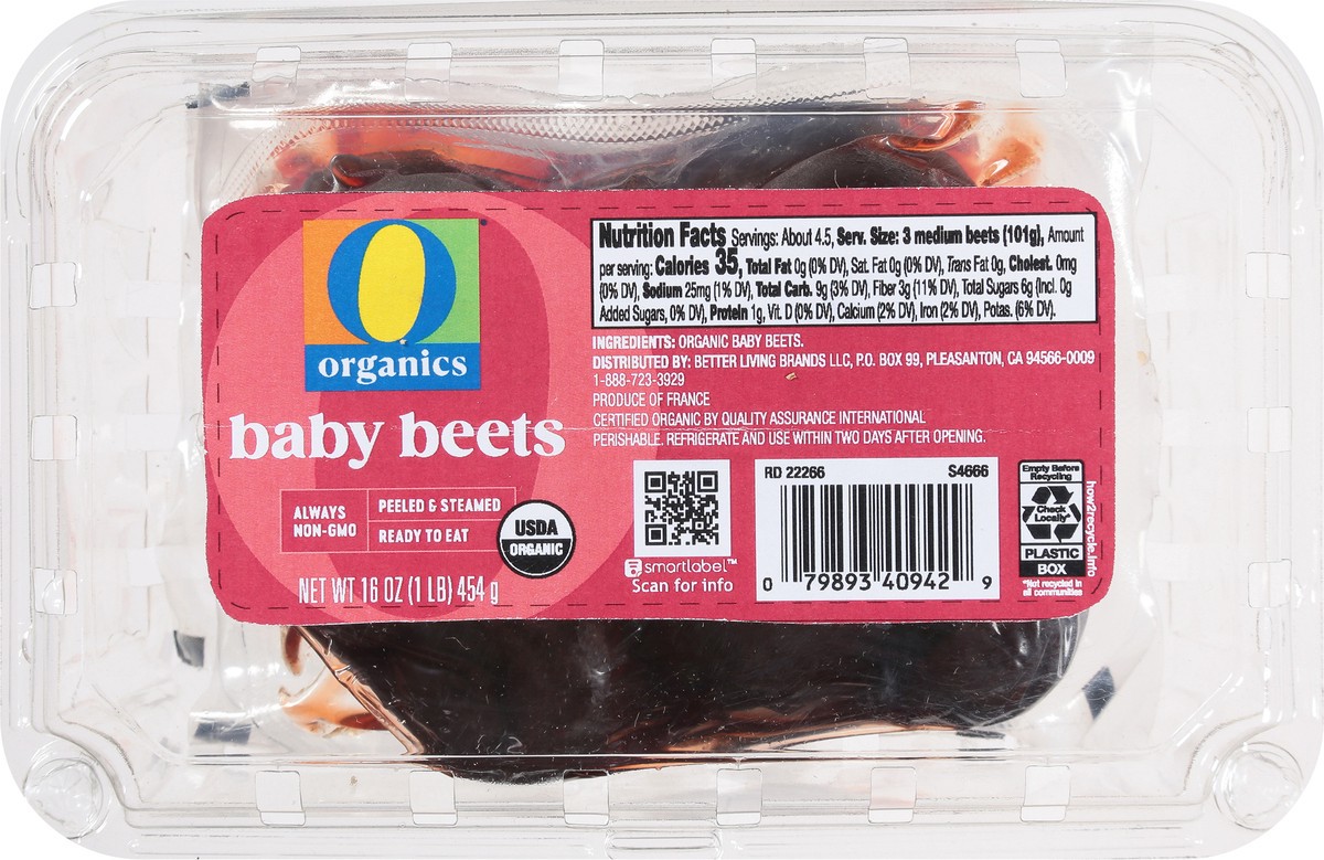 slide 6 of 9, O Organics Baby Beets, 2 ct