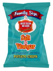 Better Made Family Size Salt & Vinegar Potato Chips, 8.5 oz