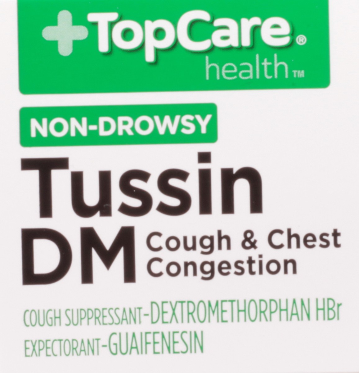 slide 9 of 9, TopCare Health Non-Drowsy Cherry Flavor Tussin DM 8 fl oz, 8 fl oz