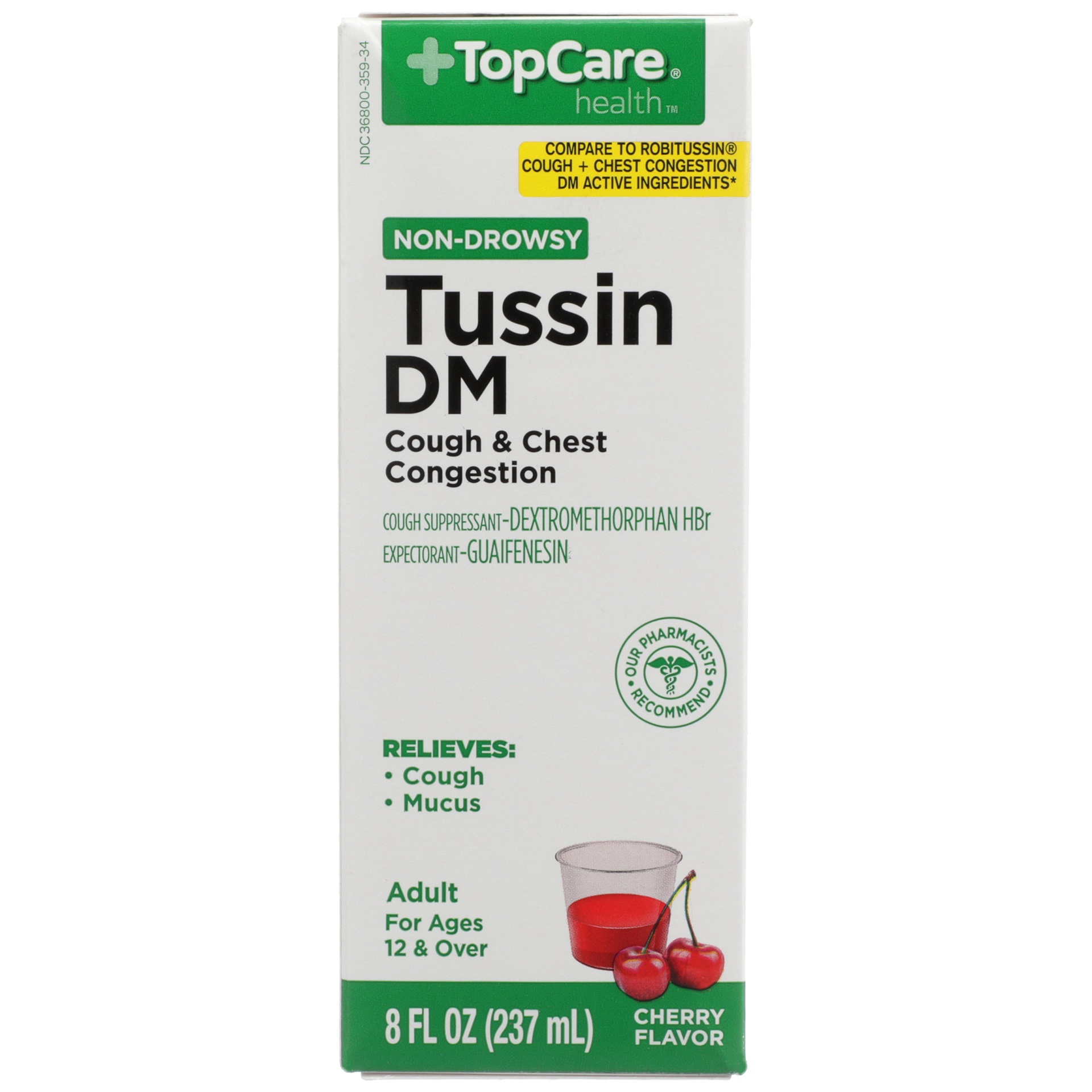 TopCare Tussin DM Cough & Chest Congestion for Adults 8 fl oz Shipt