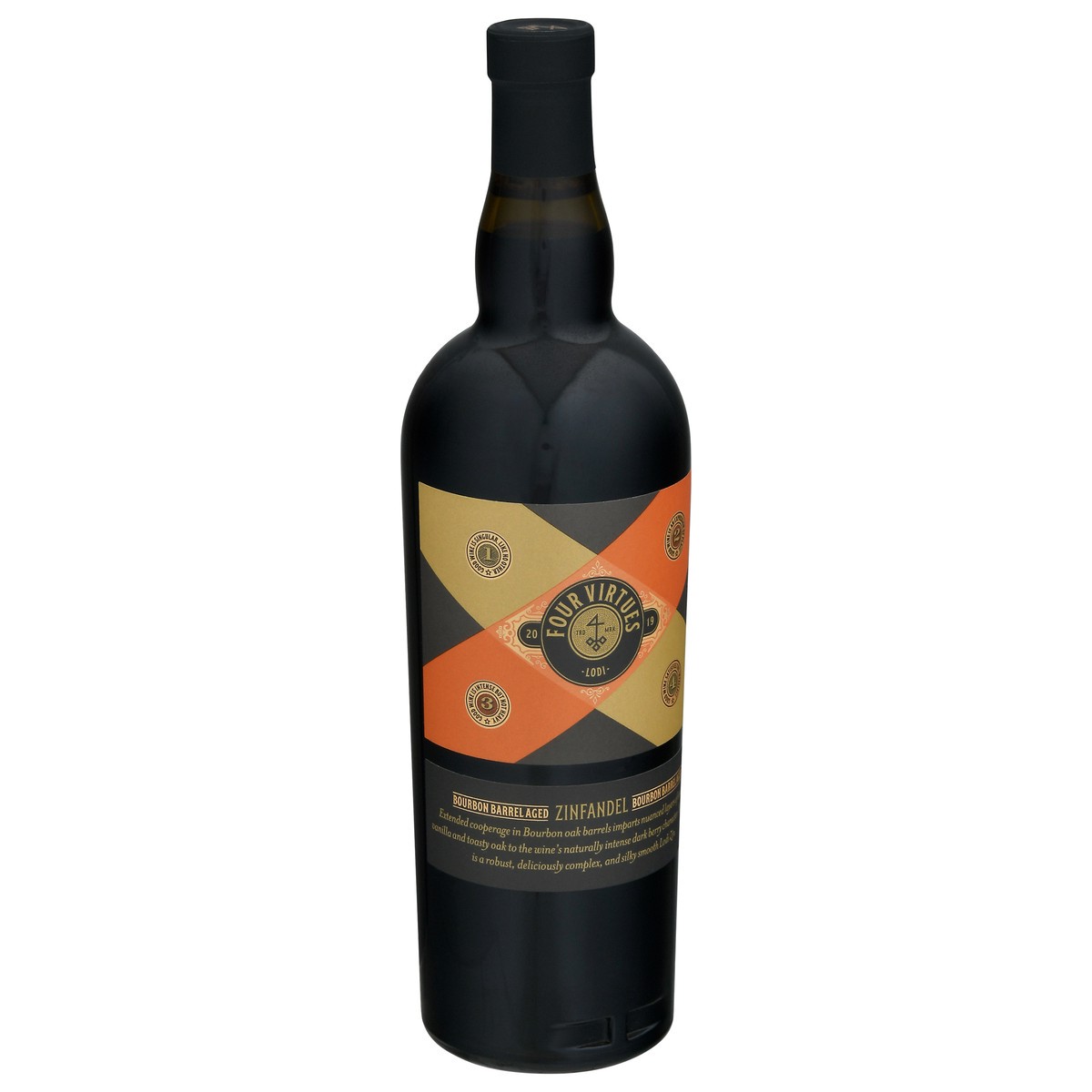 slide 7 of 9, Four Virtues Bourbon Barrel Zinfandel, 750 ml