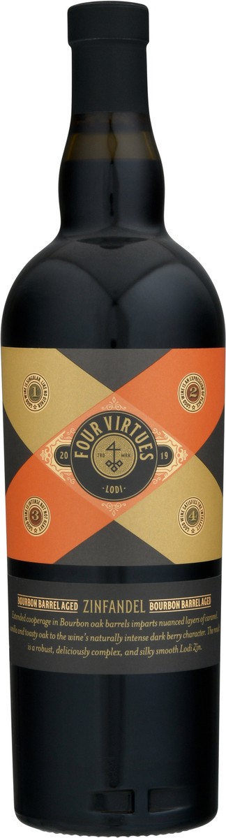 slide 2 of 9, Four Virtues Bourbon Barrel Zinfandel, 750 ml