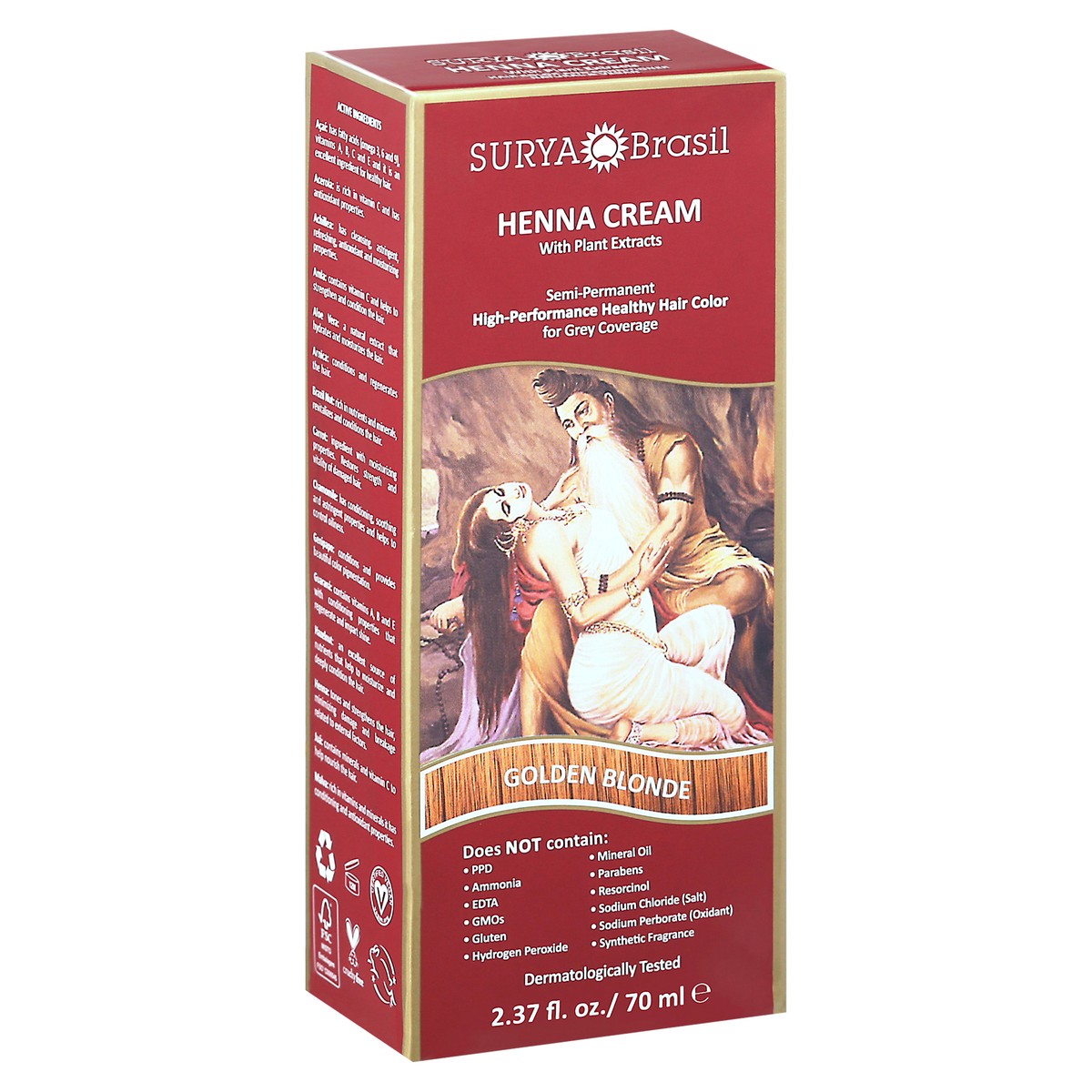 slide 6 of 9, Surya Brasil Golden Blonde Henna Cream with Plant Extracts 2.37 fl oz, 2.37 fl oz