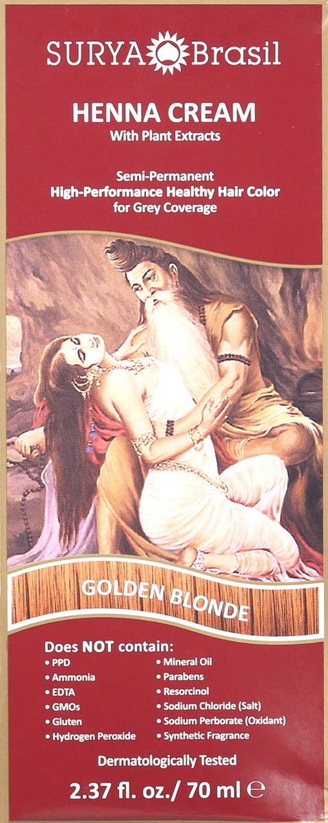 slide 7 of 9, Surya Brasil Golden Blonde Henna Cream with Plant Extracts 2.37 fl oz, 2.37 fl oz