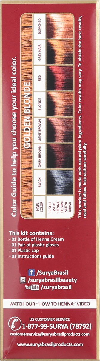 slide 8 of 9, Surya Brasil Golden Blonde Henna Cream with Plant Extracts 2.37 fl oz, 2.37 fl oz