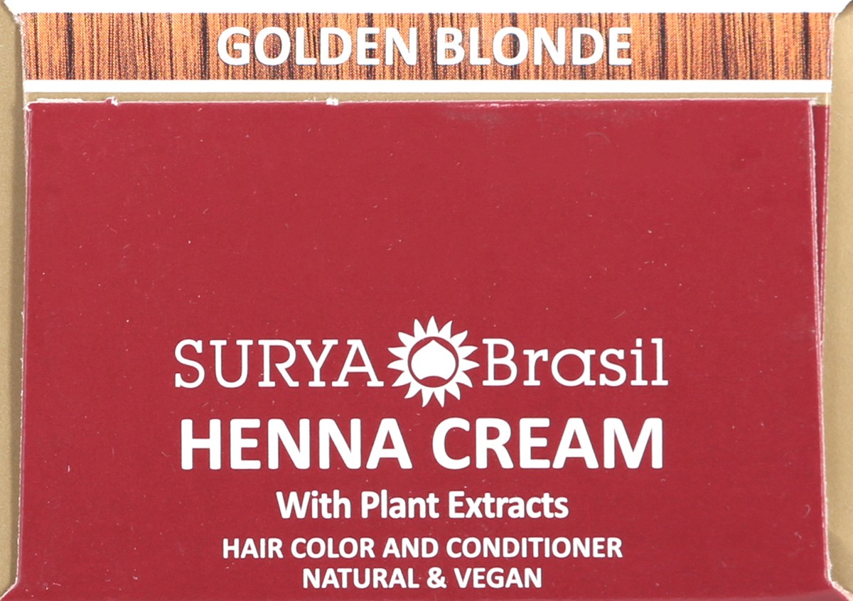 slide 4 of 9, Surya Brasil Golden Blonde Henna Cream with Plant Extracts 2.37 fl oz, 2.37 fl oz