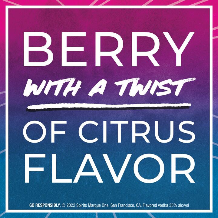 slide 2 of 5, SVEDKA Blue Raspberry Flavored Vodka, 375 mL Bottle, 70 Proof, 375 ml