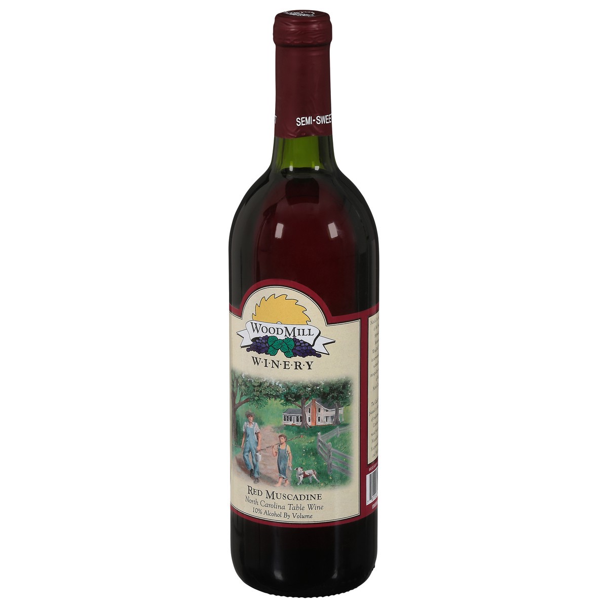 slide 3 of 9, WoodMill Winery Semi-Sweet Red Muscadine 750 ml, 750 ml