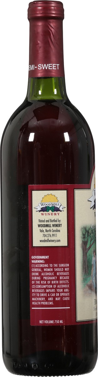slide 8 of 9, WoodMill Winery Semi-Sweet Red Muscadine 750 ml, 750 ml