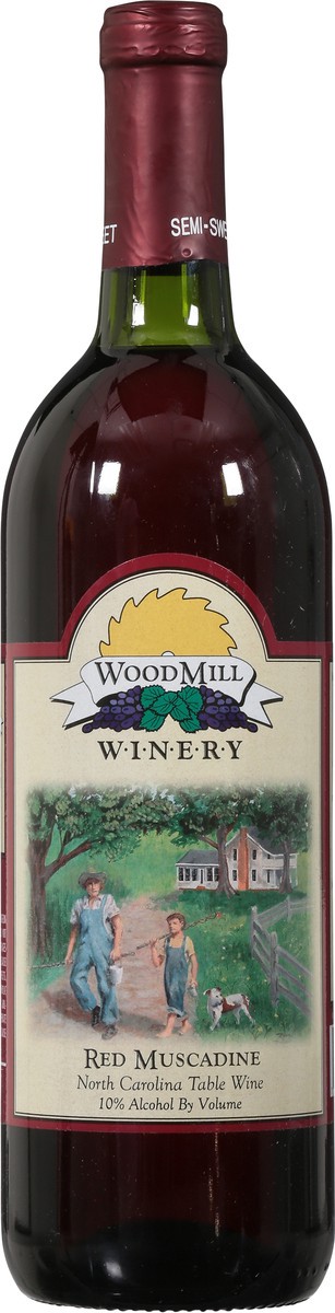 slide 7 of 9, WoodMill Winery Semi-Sweet Red Muscadine 750 ml, 750 ml
