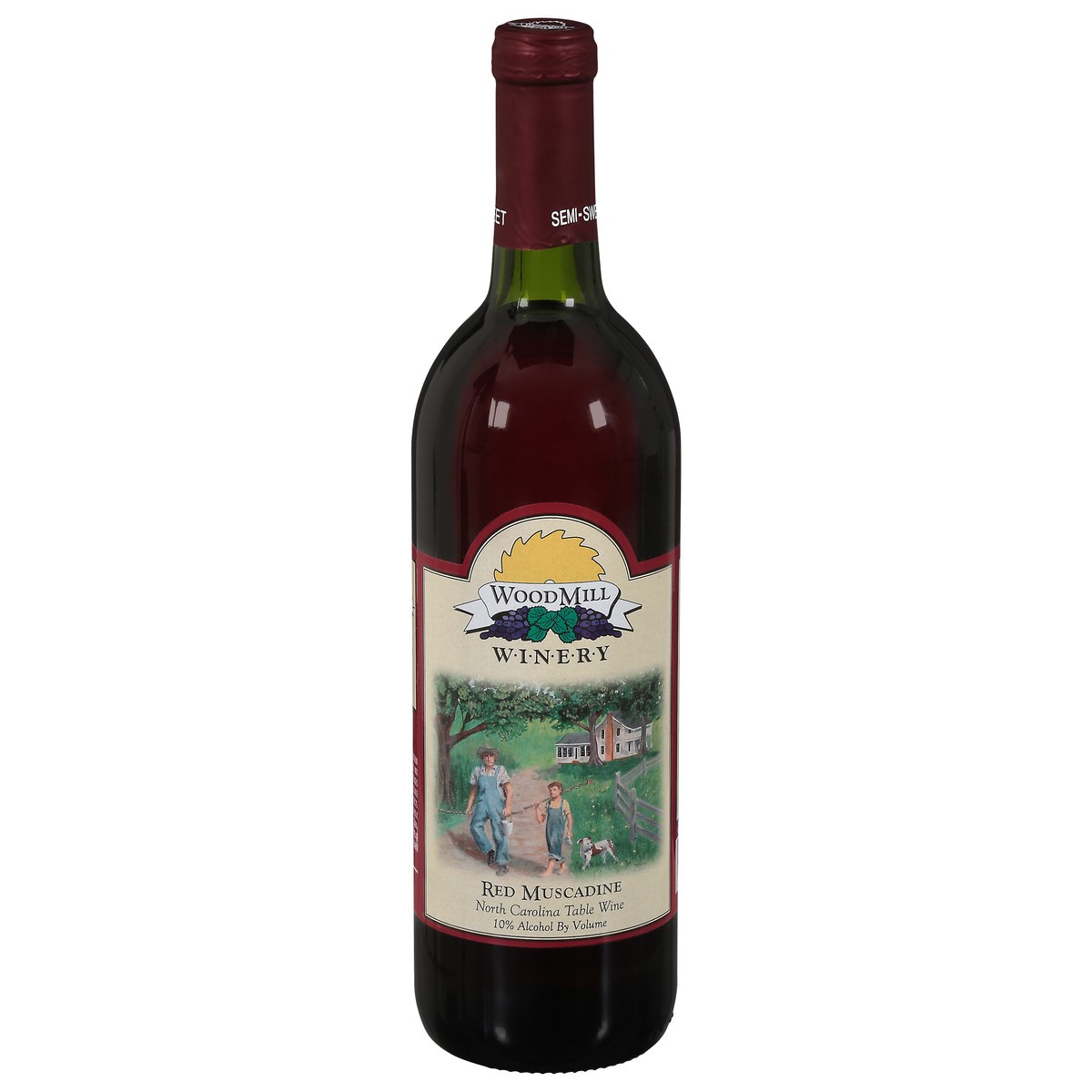 slide 1 of 9, WoodMill Winery Semi-Sweet Red Muscadine 750 ml, 750 ml