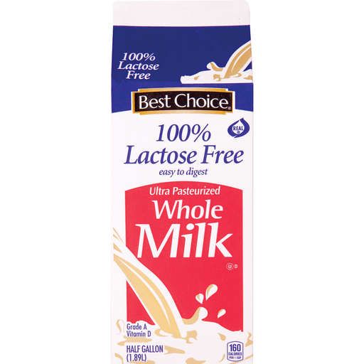 slide 1 of 1, Best Choice 100% Lactose Free Whole Milk, 64 oz