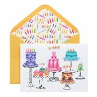 slide 1 of 1, Papyrus S20 Cakes Birthday Card, 5.75 in x 5.75 in