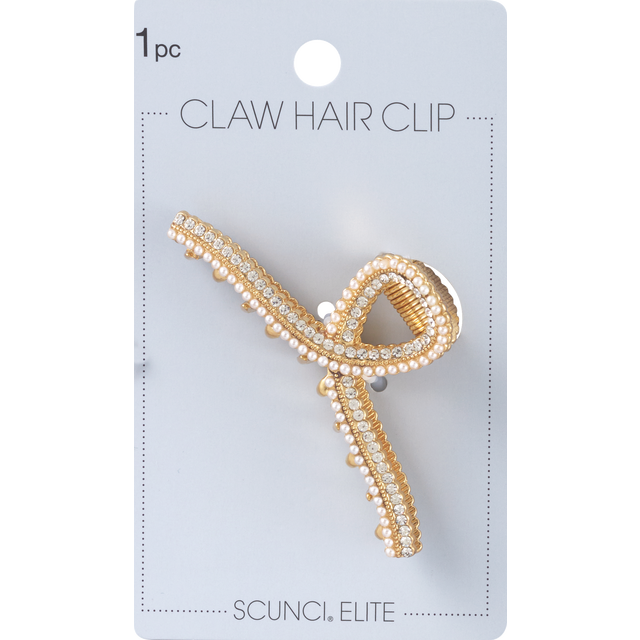 slide 1 of 1, scünci Claw Clip Gold, 1 ct