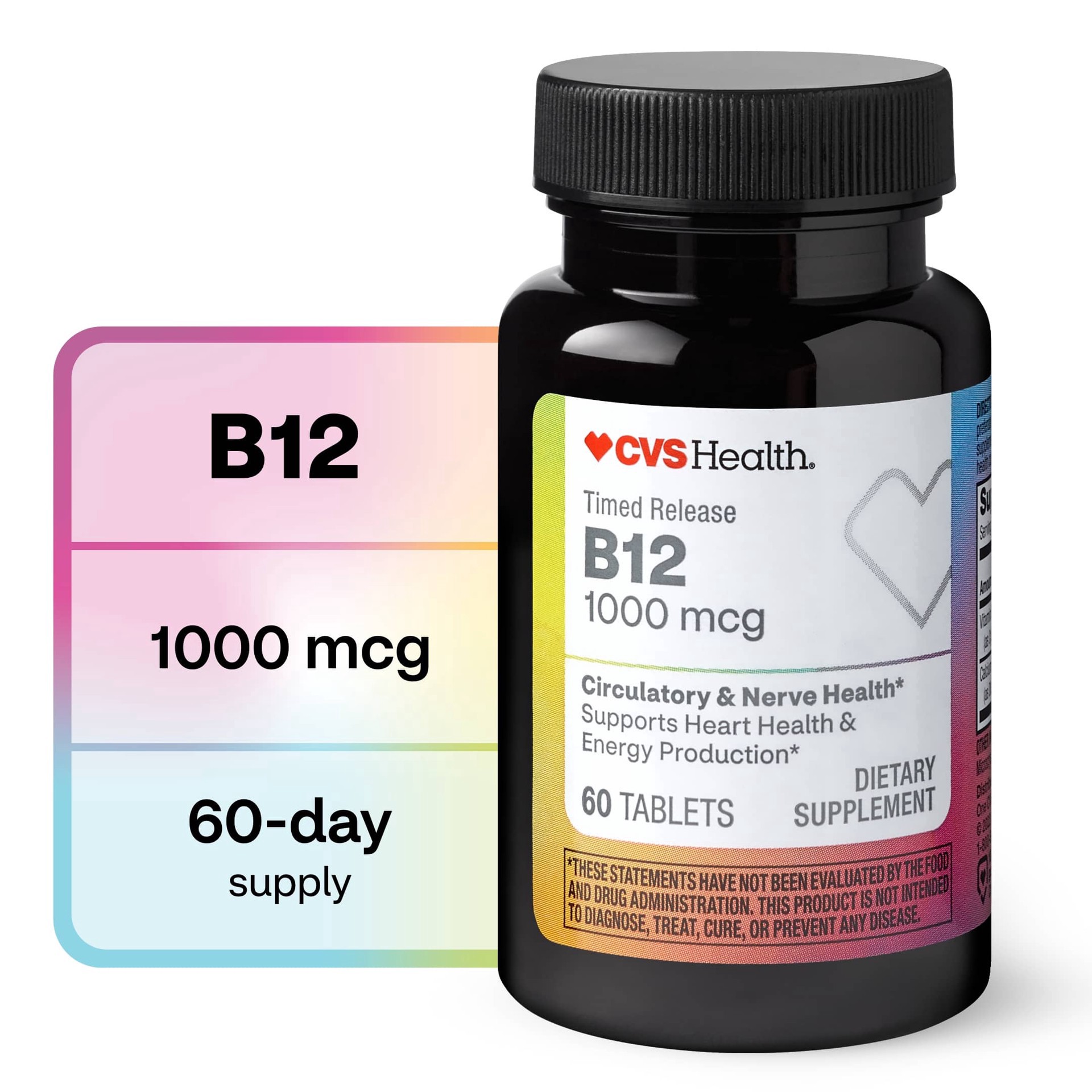 slide 1 of 1, CVS Health Vitamin B12 Tablets , 60 Ct, 1 ct