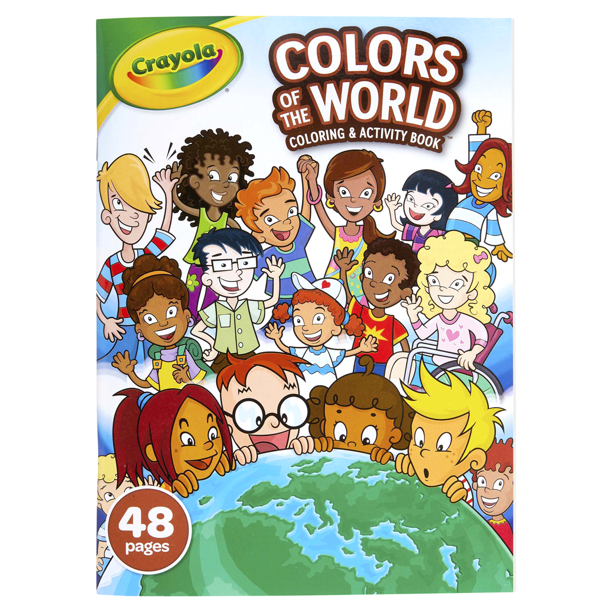 slide 1 of 1, Crayola® Colors of the World™ coloring & activity book, 48 ct