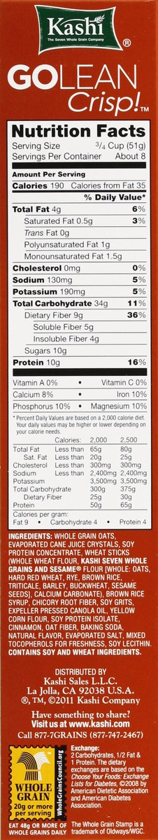 slide 3 of 4, Kashi Cereal 15 oz, 15 oz
