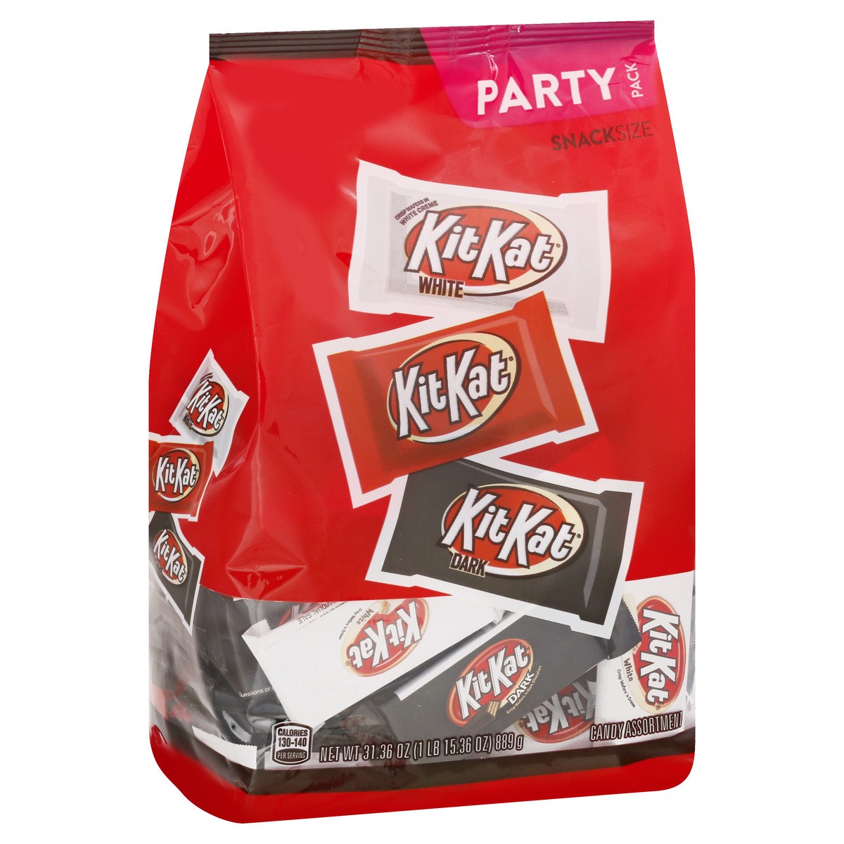 slide 9 of 9, KIT KAT Assorted Flavored Wafer Snack Size, Candy Party Pack, 31.36 oz, 31.36 oz