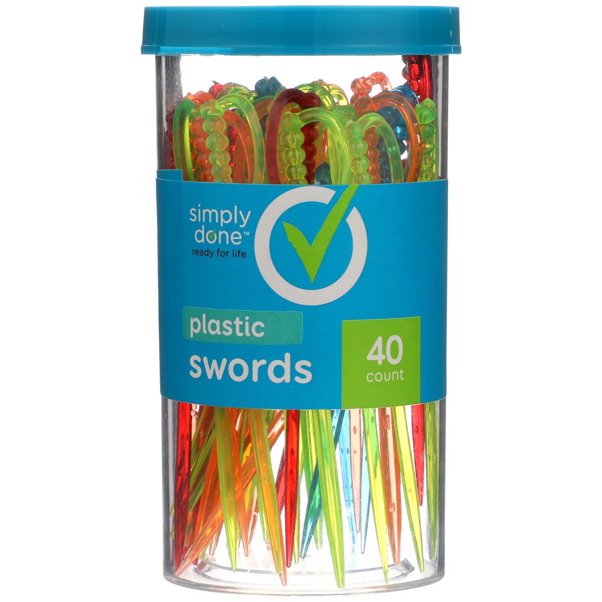 slide 2 of 8, Simply Done Plastic Swords Picks, 40 ct