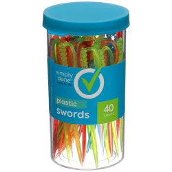Simply Done Plastic Swords Picks