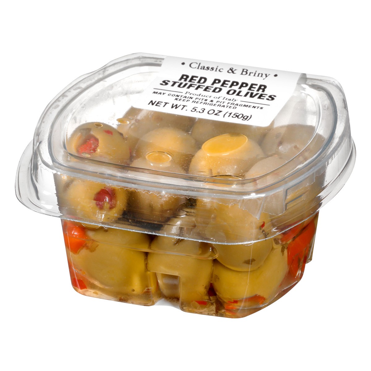 slide 7 of 10, Gourmet Foods International Red Pepper Stuffed Olives, 5.3 oz