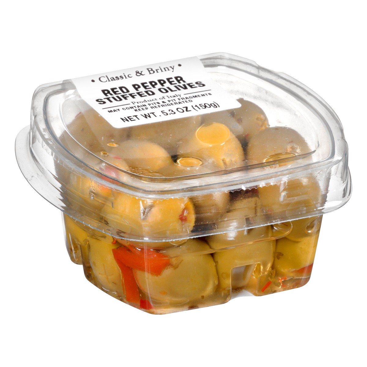 slide 6 of 10, Gourmet Foods International Red Pepper Stuffed Olives, 5.3 oz