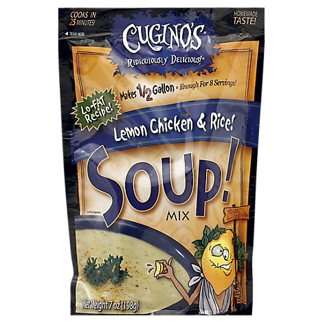slide 1 of 1, Cugino's Soup! Mix, Lemon Chicken & Rice Flavored, 7 oz