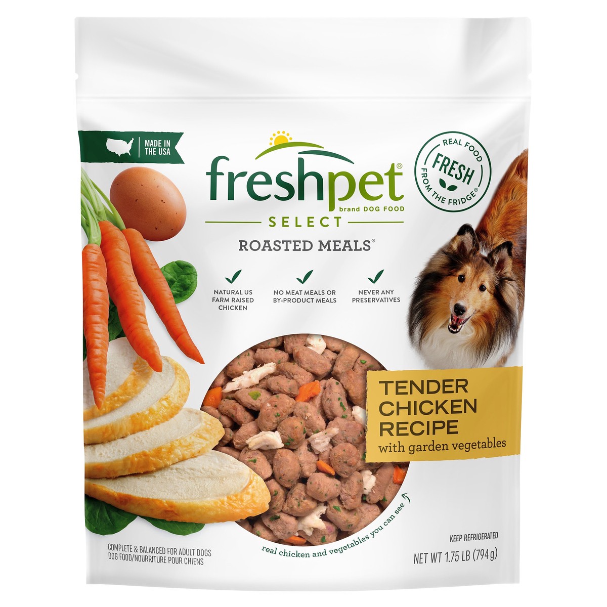 slide 3 of 4, Freshpet Tender Chicken Recipe Healthy & Natural Dog Food, 1.75 lb