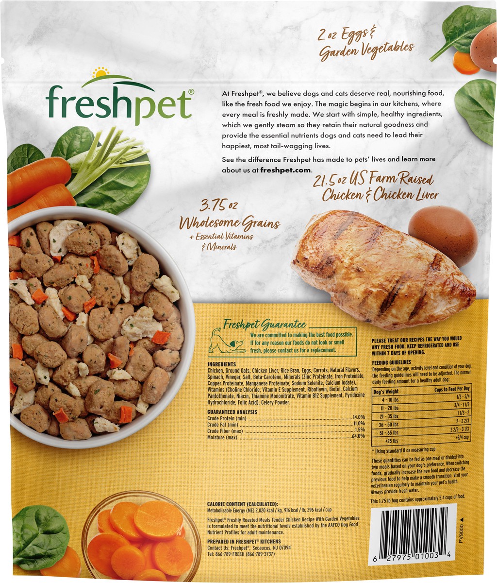 slide 4 of 4, Freshpet Tender Chicken Recipe Healthy & Natural Dog Food, 1.75 lb