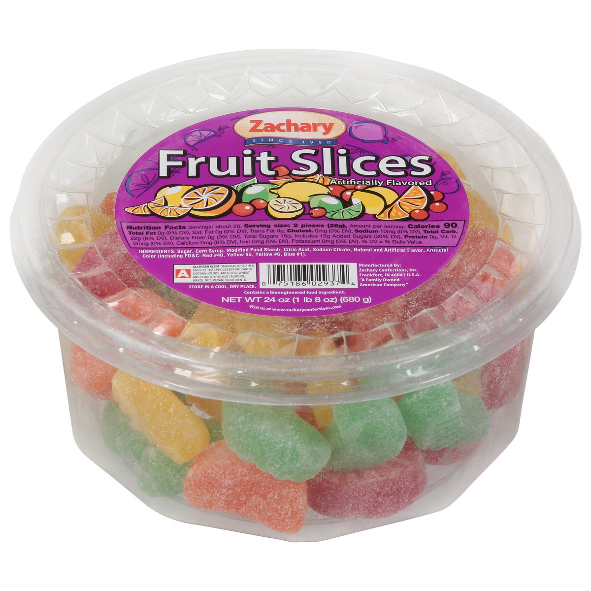 slide 10 of 13, Zachary Fruit Slices 24 oz, 1 ct
