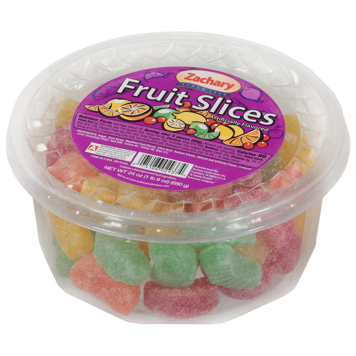 slide 7 of 13, Zachary Fruit Slices 24 oz, 1 ct