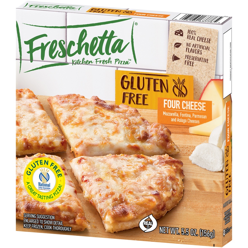 slide 3 of 9, Freschetta Gluten-Free Four Cheese Pizza, 5.5 oz