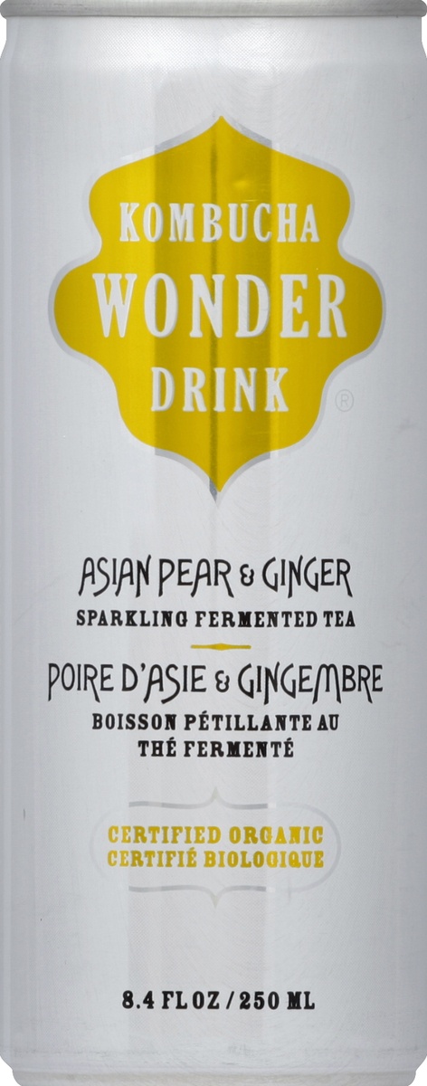 slide 4 of 4, Kombucha Wonder Drink Asain Pear and Ginger Tea, 8.4 fl oz