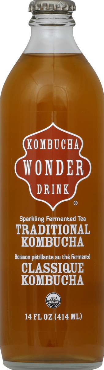 slide 4 of 4, Wonder Drink Sparkling Fermented Kombucha Tea Traditional, 14 fl oz