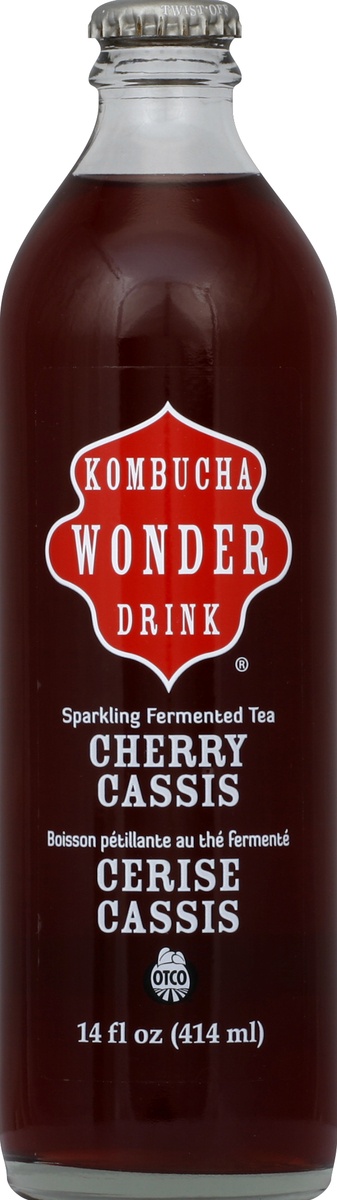 slide 4 of 4, Wonder Drink Sparkling Fermented Tea Cherry Cassis, 14 fl oz