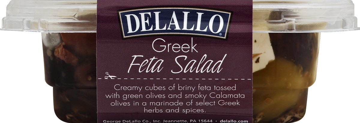 slide 1 of 4, DeLallo Feta Salad Greek - 8 Oz, 7 oz