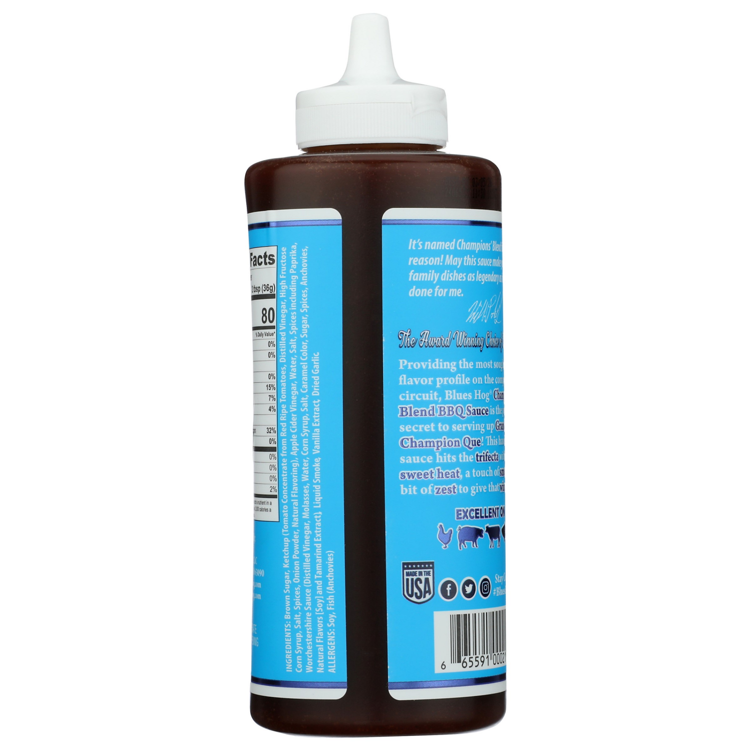 slide 3 of 4, Blues Hog Champions Blend Barbeque Sauce, 24 oz