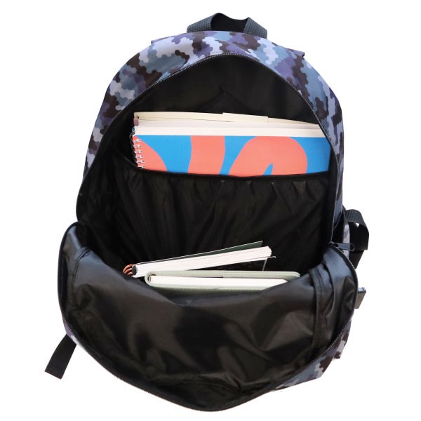 slide 9 of 10, Office Depot® Brand School Backpack and Lunch Box Set, Gray Camouflage, 1 ct