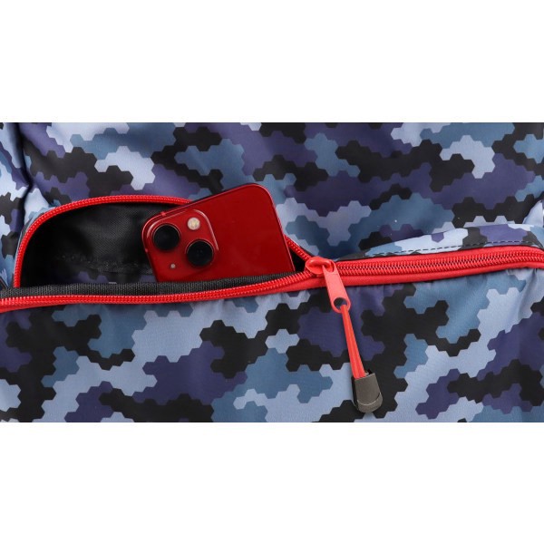 slide 3 of 10, Office Depot® Brand School Backpack and Lunch Box Set, Gray Camouflage, 1 ct