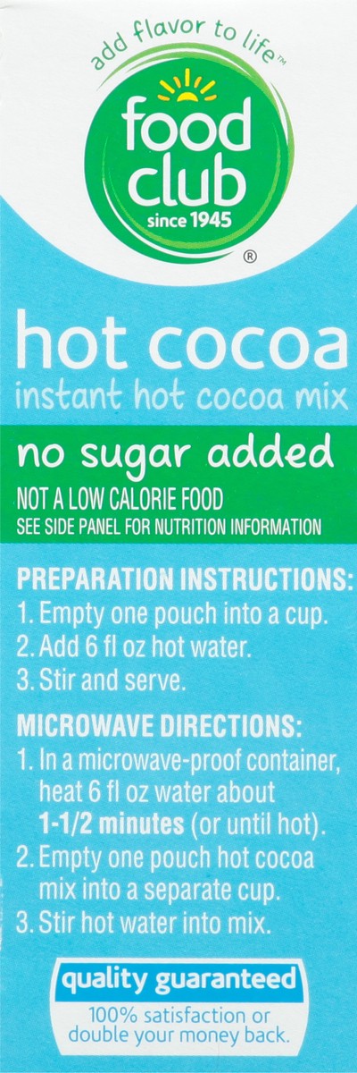 slide 6 of 14, Food Club Essential Choice Instant Hot Cocoa Mix - 8 ct, 8 ct