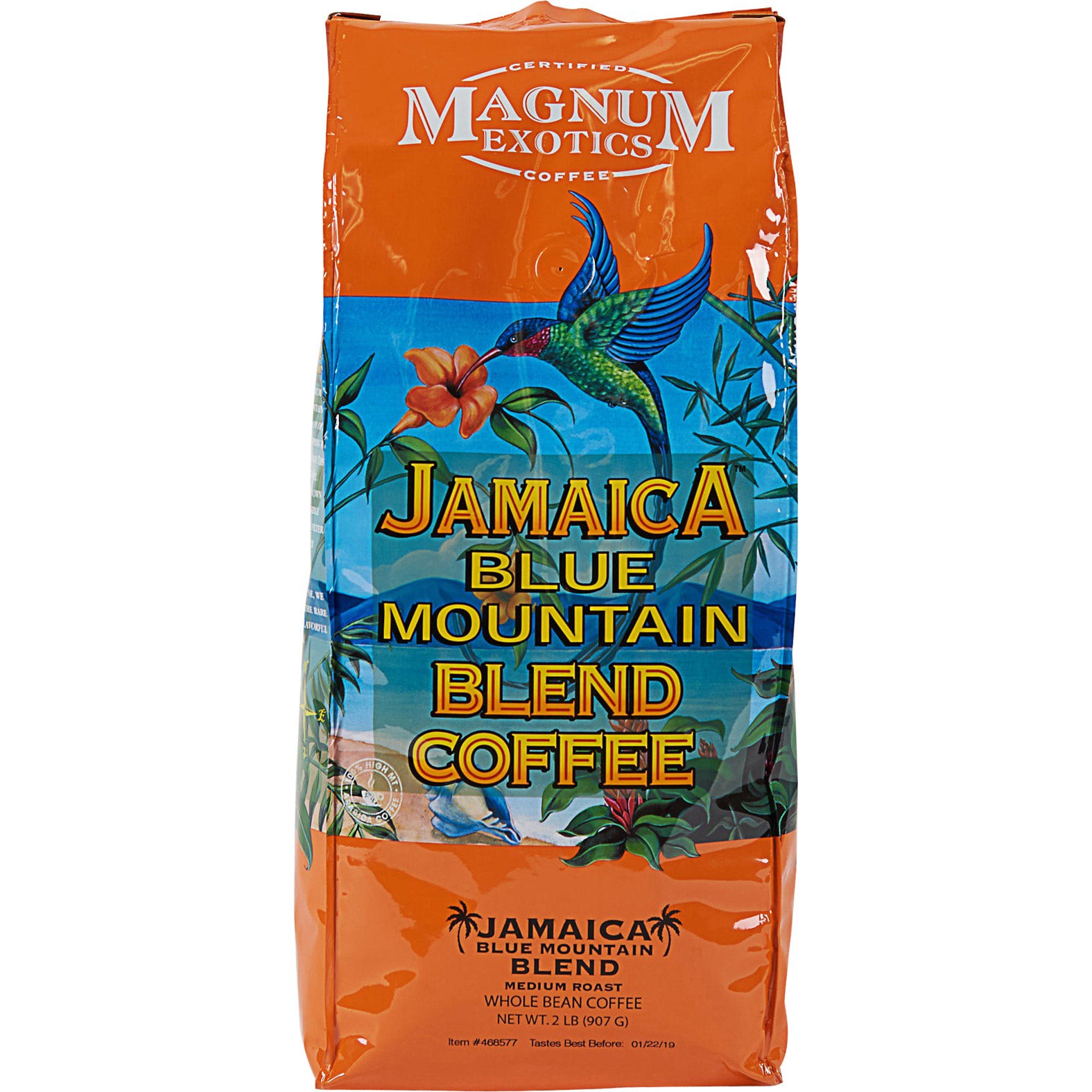 slide 1 of 2, Magnum Coffee, Blue Mountain Blend Coffee, Whole Bean, 2 lbs, 