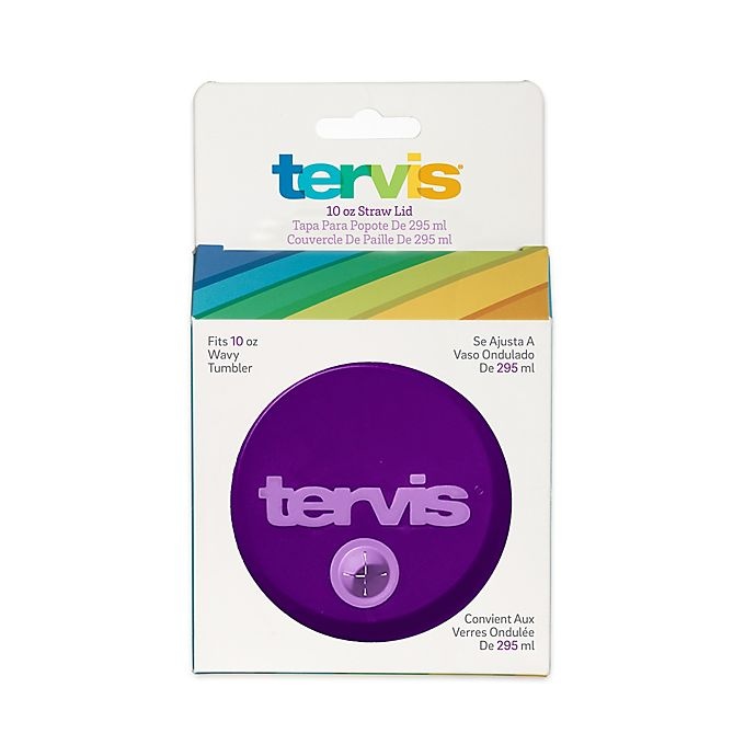 slide 1 of 1, Tervis Straw Lid - Royal Purple, 10 oz