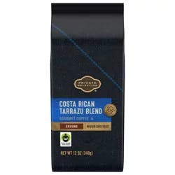 Private Selection Costa Rican Tarrazu Blend Medium-Dark Roast Ground Coffee - 12 oz