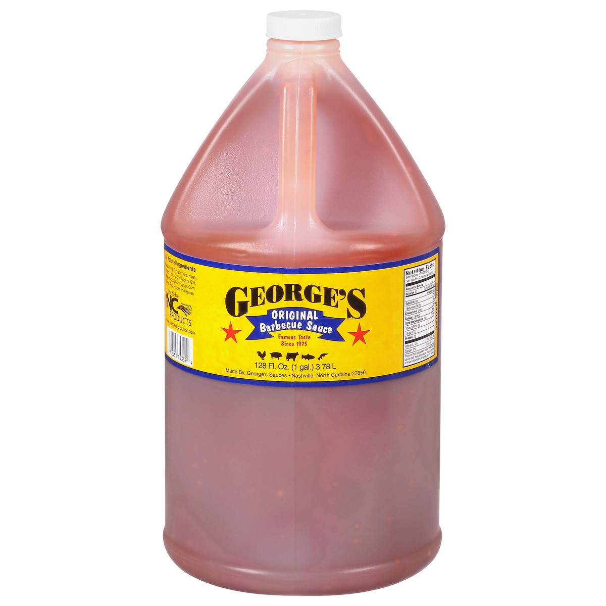 slide 1 of 13, George's Original Barbecue Sauce 128 fl oz, 128 fl oz